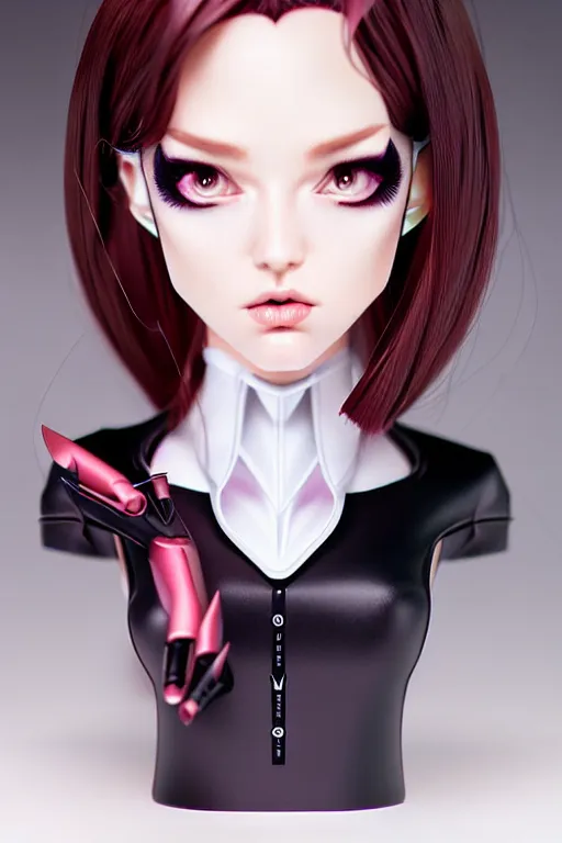 Prompt: android secretary by Artgerm and WLOP