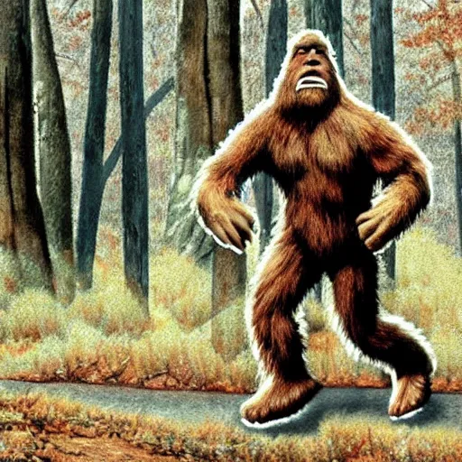 Image similar to bigfoot is real, wake up