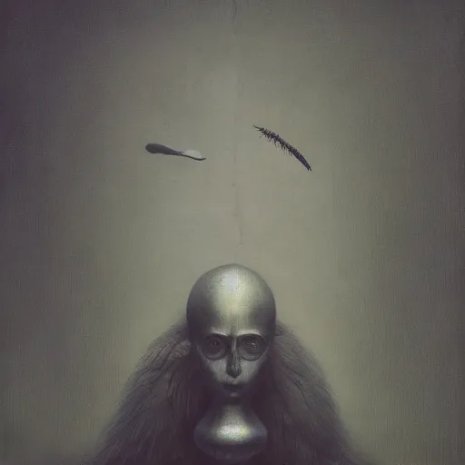 Image similar to portrait Feathers Eyes Beak face head Exterior Desert Oasis dessicated physique demonic crow wearing a man costume giorgio de chirico Jan Van eyck bastien lecouffe-deharme zdizlaw beksinski odd nerdrum dragan bibin john steuart curry dan witz