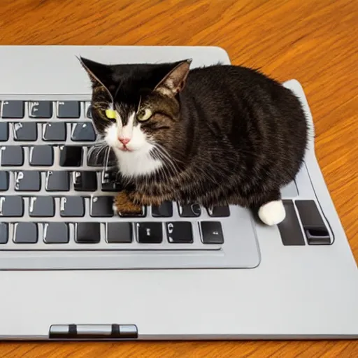 Image similar to cat hacking on a keyboard