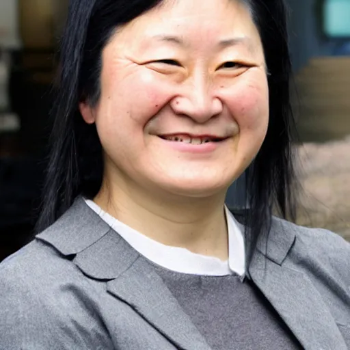 Prompt: Keiko Sofía Fujimori Higuchi with super saiyan hair