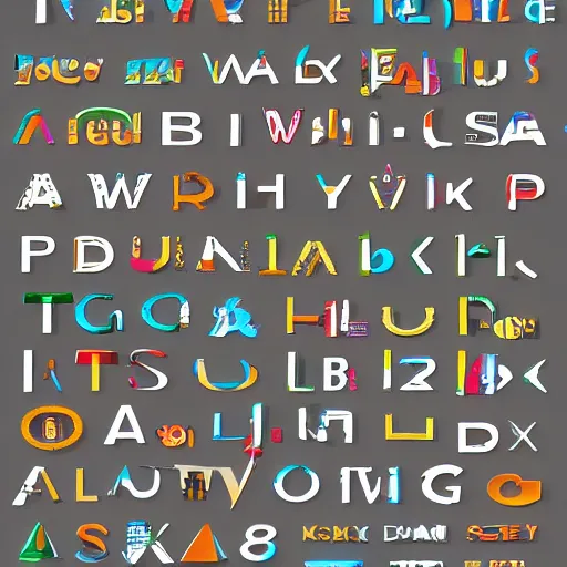 Image similar to alphabet font pack