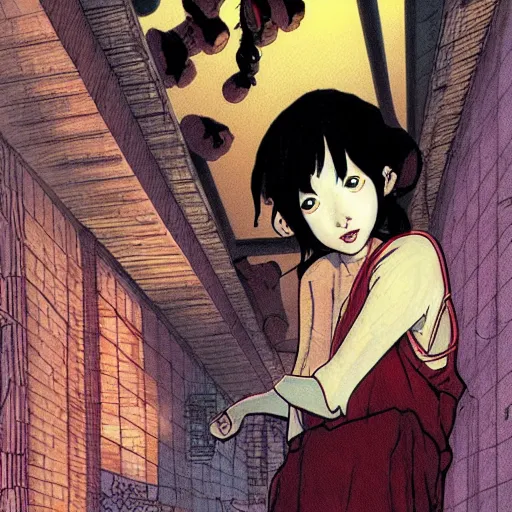 Image similar to goblin girl by satoshi kon