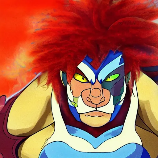 Image similar to Lion-O, lord of the thundercats, pixiv masterpiece