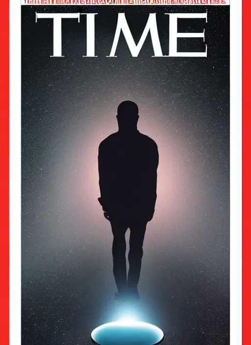 Image similar to TIME magazine cover, the coming AI singularity, 4k