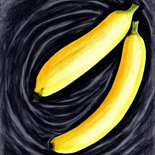 Image similar to drawing of a cinematic banana