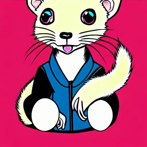 Image similar to ferret manga style