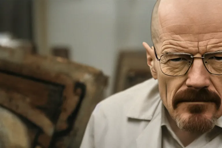 Image similar to walter white as lenin in'leninho'( 2 0 2 0 ), movie still frame, promotional image, imax 7 0 mm footage, oscar nominated cinematography, volumetric lighting, 8 k resolution