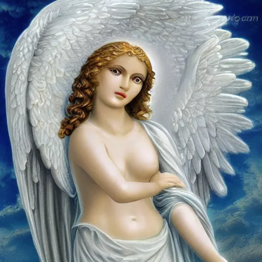 Prompt: mystic angel, femal, beautiful, heavenly, high detail, attractive,