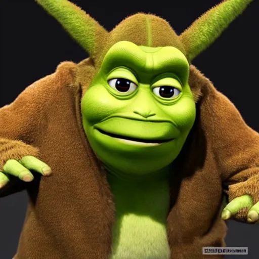 Image similar to emma watson godzilla yoda donkey kong pikachu yeti shrek super mario homer groot waluigi darth vader mike wazowski, highly detailed, extremely high quality, hd, 4 k, 8 k, professional photographer, 4 0 mp, lifelike, top - rated, award winning, cinematic, realistic, detailed lighting, detailed shadows, sharp, no blur, edited, corrected, trending