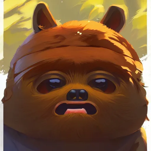 Image similar to face icon stylized minimalist ewoks, loftis, cory behance hd by jesper ejsing, by rhads, makoto shinkai and lois van baarle, ilya kuvshinov, rossdraws global illumination