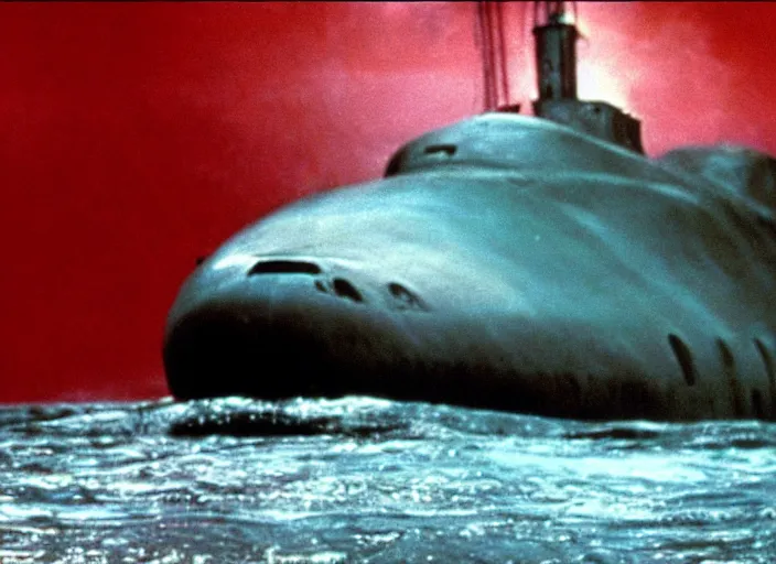 Prompt: scene from the 1 9 6 0 submarine spy thriller film the hunt for red october