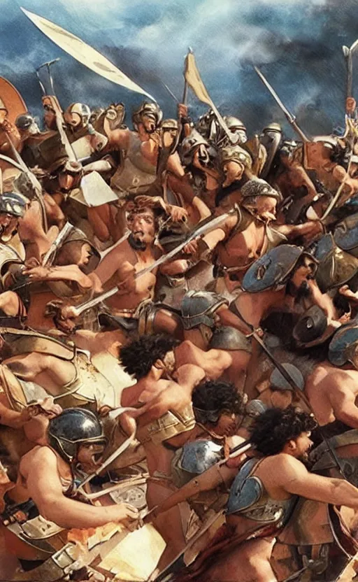 Prompt: gopro footage from the trojan war, super high quality, photorealistic