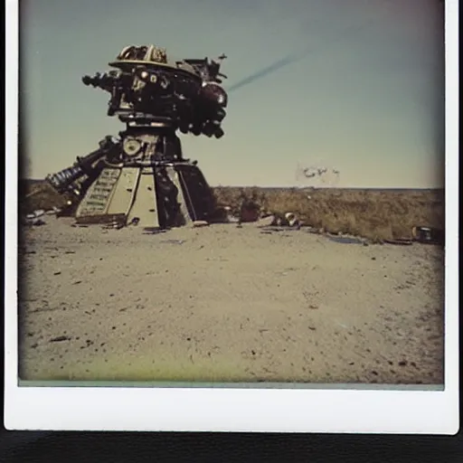 Image similar to polaroid warhammer 40k world by Tarkovsky