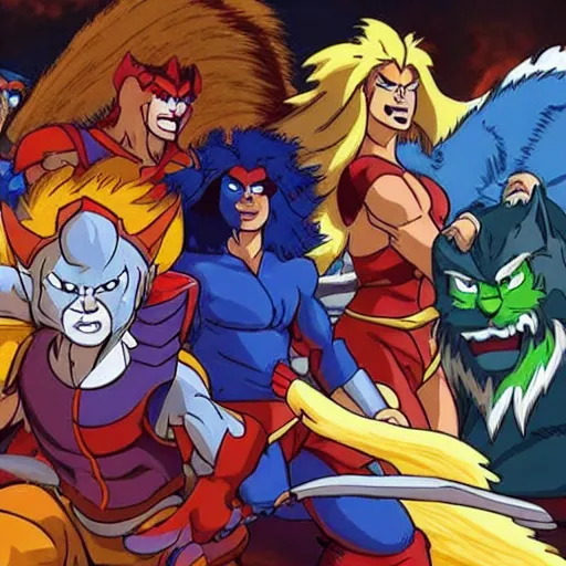 Prompt: live action thunder cats