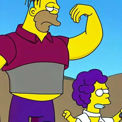 Image similar to Homer Simson is THANOS