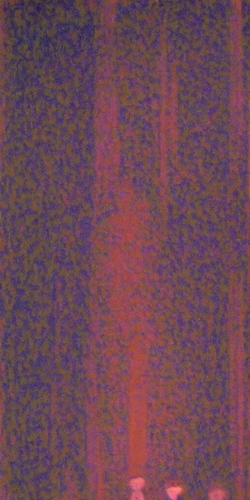 Image similar to a film still of suspiria by dario argento 1 9 7 7 movie, painted by georges seurat, impressionism, grainy blur, low shutter, high quality, detailed, print!