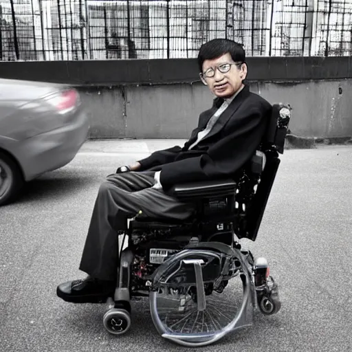 Image similar to asian Stephen Hawking