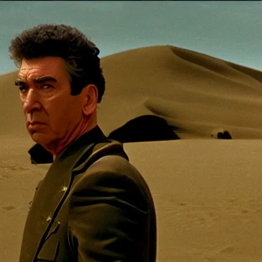 Prompt: kramer in david lynch's dune, movie still