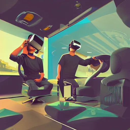 Image similar to virtual reality digital illustration by Ady Setiawan