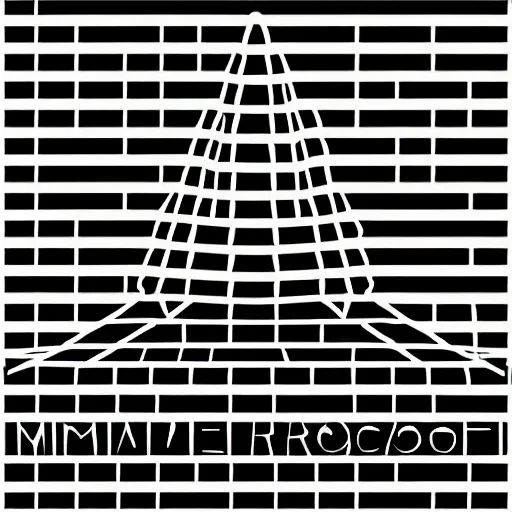 Image similar to logo of a house roof, minimalistic, vectorized logo style