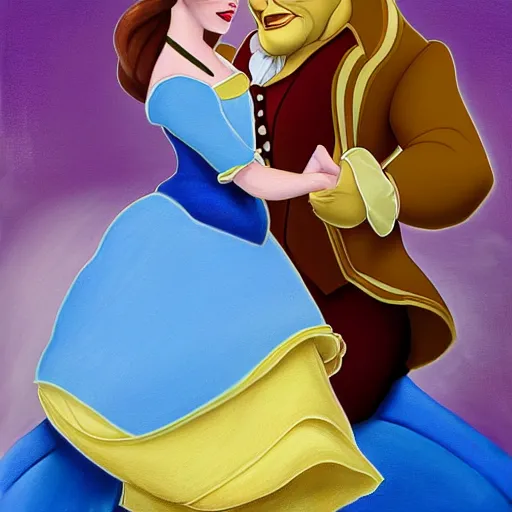 Image similar to beautiful painting of molly jane as belle from beauty and the beast, ultra realistic