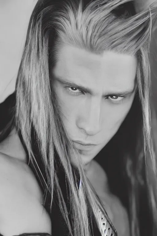 Image similar to A photo of sephiroth, f/22, 35mm, 2700K, perfect faces.