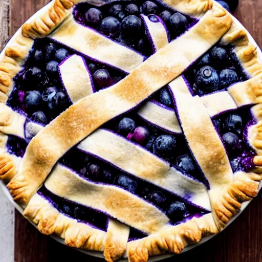 Image similar to mouthwatering photo of blueberry pie