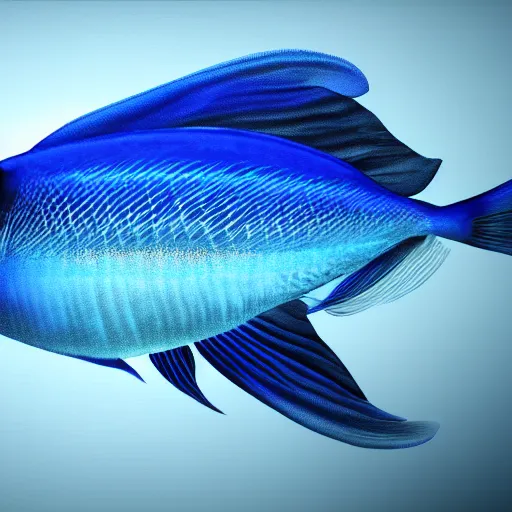 Prompt: UHD photorealistic image of a blue fish in a tank, trending on Artstation, hyperrealistic, correct details