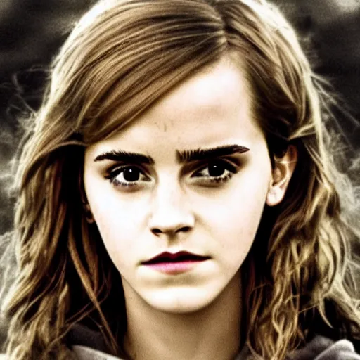 Image similar to Photograph of Emma Watson as Hermione Granger. Prisoner of Azkaban. During golden hour. Extremely detailed. Beautiful. 4K. Award winning.
