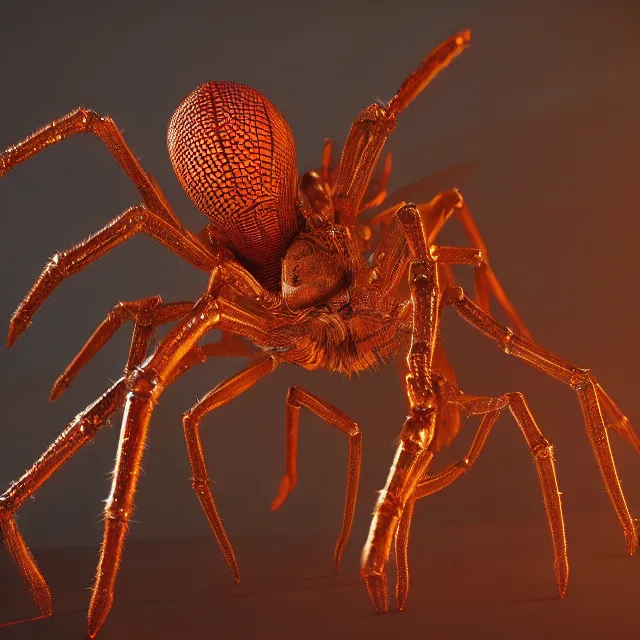 Prompt: queen elizabeth reimagined as a giant spider, dark cinematic, volumetric, realistic, 3 d render, cinematic lighting, ray tracing, cinematic, unreal engine 5, unreal engine render, octane render, hyper realistic, photo, 8 k