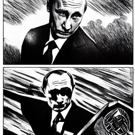 Image similar to vladimir putin in scene from dr. strangelove riding a bomb in the sky, cartoonish, ultra detailed pencil art, semi - realistic