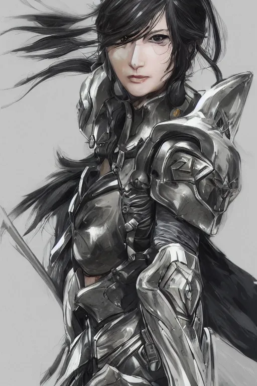 Prompt: gloden armor, portrait, armor angle with wing, girl, long hair, fight, battle, high detail, concept art, digital art, art of yoji shinkawa, trending on artstation, trending on deviantart,