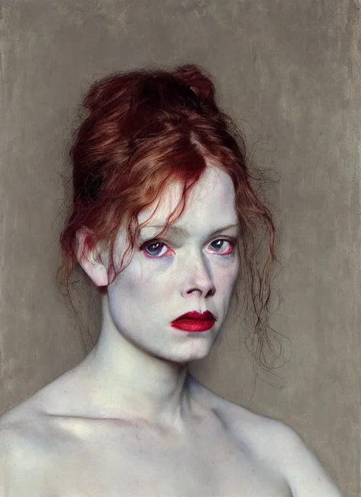 Image similar to danielle dax by jeremy lipking egon schiele gottfried helnwein