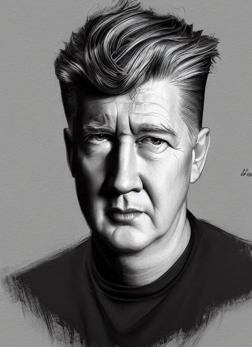 Prompt: portrait of a young david lynch, highly detailed, centered, solid color background, digital painting, artstation, concept art, smooth, sharp focus, illustration, artgerm, donato giancola, joseph christian leyendecker, basil gogos, les edwards, ed repka, wlop, artgerm