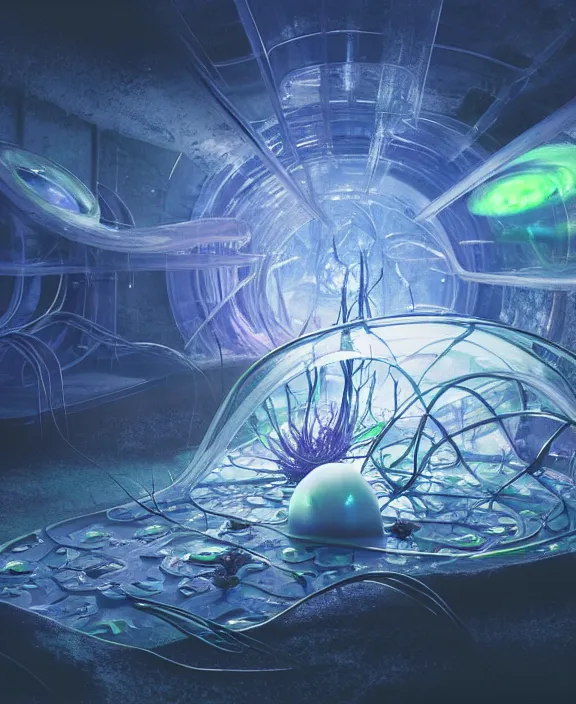 Prompt: simplicity, transparent clear see - through image of microbes, botany, aurora spaceship environment, ultra realistic, concept art, graffiti, photorealistic, octane render, 8 k, unreal engine. art by gustave dore and nori inoguchi and sam kaplan and zachary goulko and christopher marley and artgerm and alphonse mucha