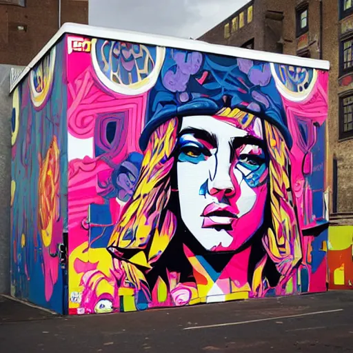 Image similar to Tristan Eaton, Lofi cube