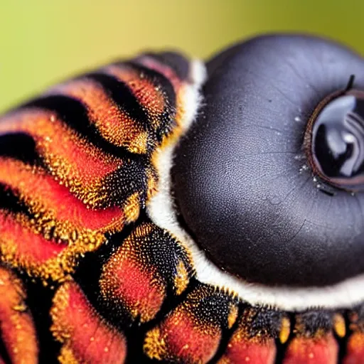 Prompt: close up of a caterpillar