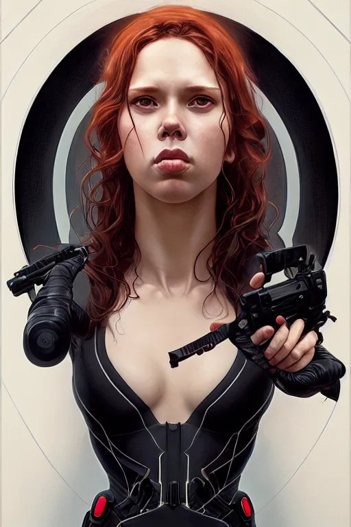 Image similar to pregnant black widow, realistic portrait, symmetrical, highly detailed, digital painting, artstation, concept art, smooth, sharp focus, illustration, cinematic lighting, art by artgerm and greg rutkowski and alphonse mucha