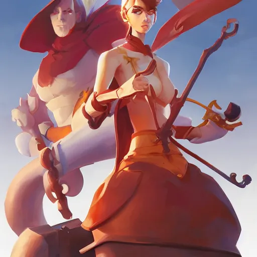 Image similar to card clash royal characters, behance hd by jesper ejsing, by rhads, makoto shinkai and lois van baarle, ilya kuvshinov, rossdraws global illumination