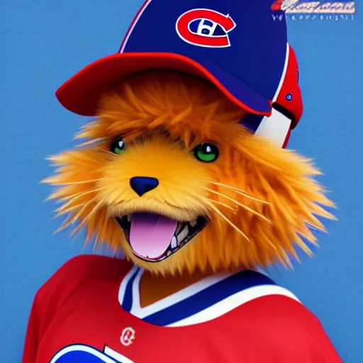 Image similar to anime Portrait of Youppi the Habs Montreal Canadiens Mascot as a very cute powerful and friendly pokemon, highly detailed anime, high evolution, 1990s, legendary, smooth, sharp focus, dynamic lighting, intricate, trending on ArtStation, illustration pokemon, art by WLOP