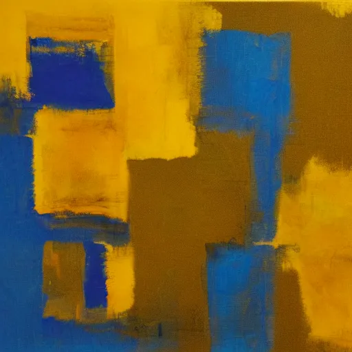 Image similar to an abstract yellow painting of mellowness