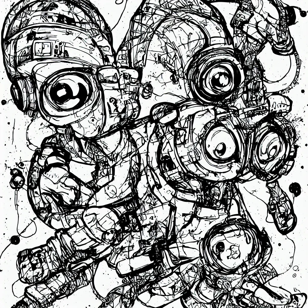 Image similar to a toad wearing headphones, ryuta ueda artwork, breakcore, style of jet set radio, y 2 k, gloom, space, cel - shaded art style, sacred geometry, data, minimal, code, cybernetic, dark, eerie, cyber