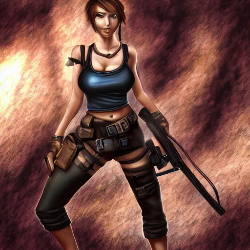 Image similar to ryona!!! lara croft deviantart