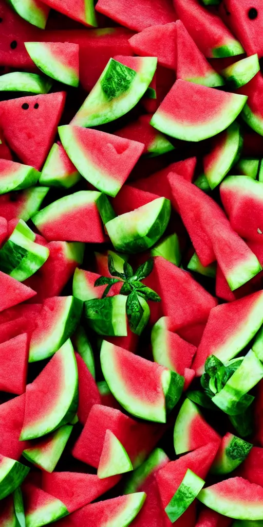 Prompt: vivid watermelon wallpaper