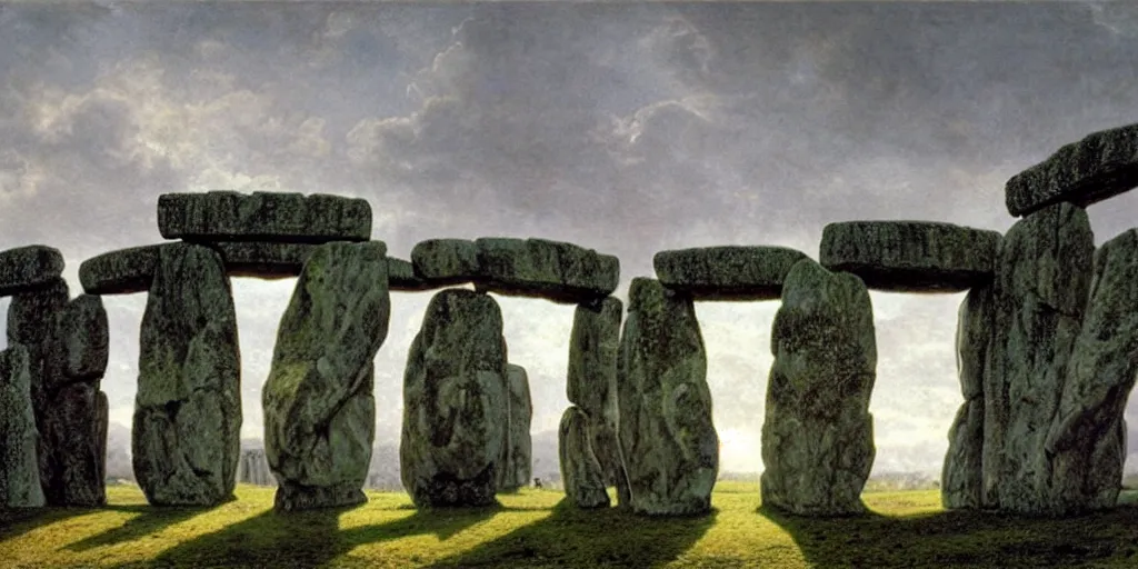 Image similar to stonehenge by ferdinand knab,