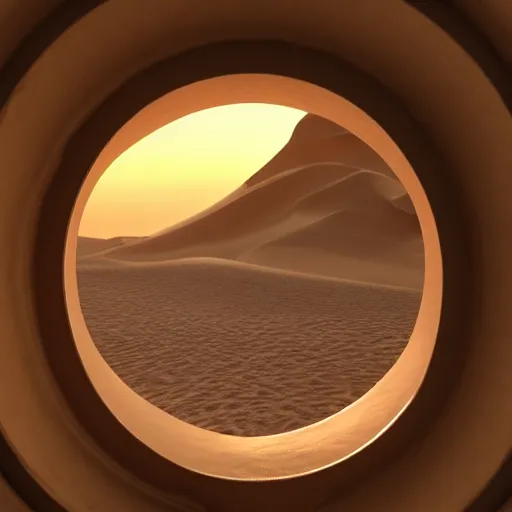 Prompt: A photo of a real-life the stargate in the dessert , Studio Lighting, High Detail, 4K, Title-Shift, Hyperrealism