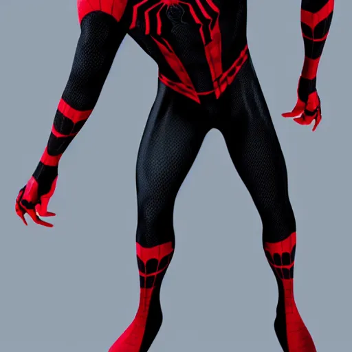 Image similar to spider - manon a black costum