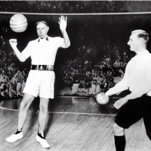 Image similar to hitler playing basketball