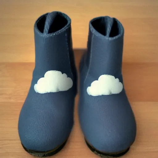 Image similar to bunny wearing boots flying in the clouds